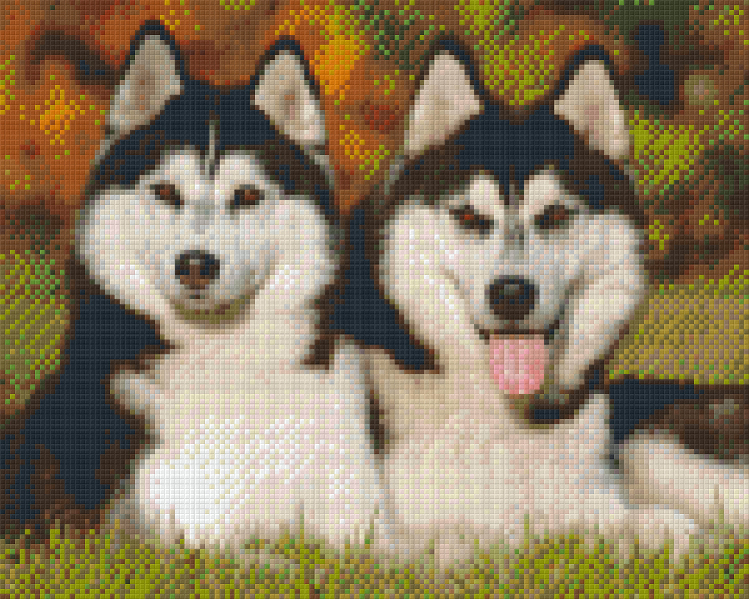 Huskies Nine [9] Baseplate PixelHobby Mini-mosaic Art Kit image 0
